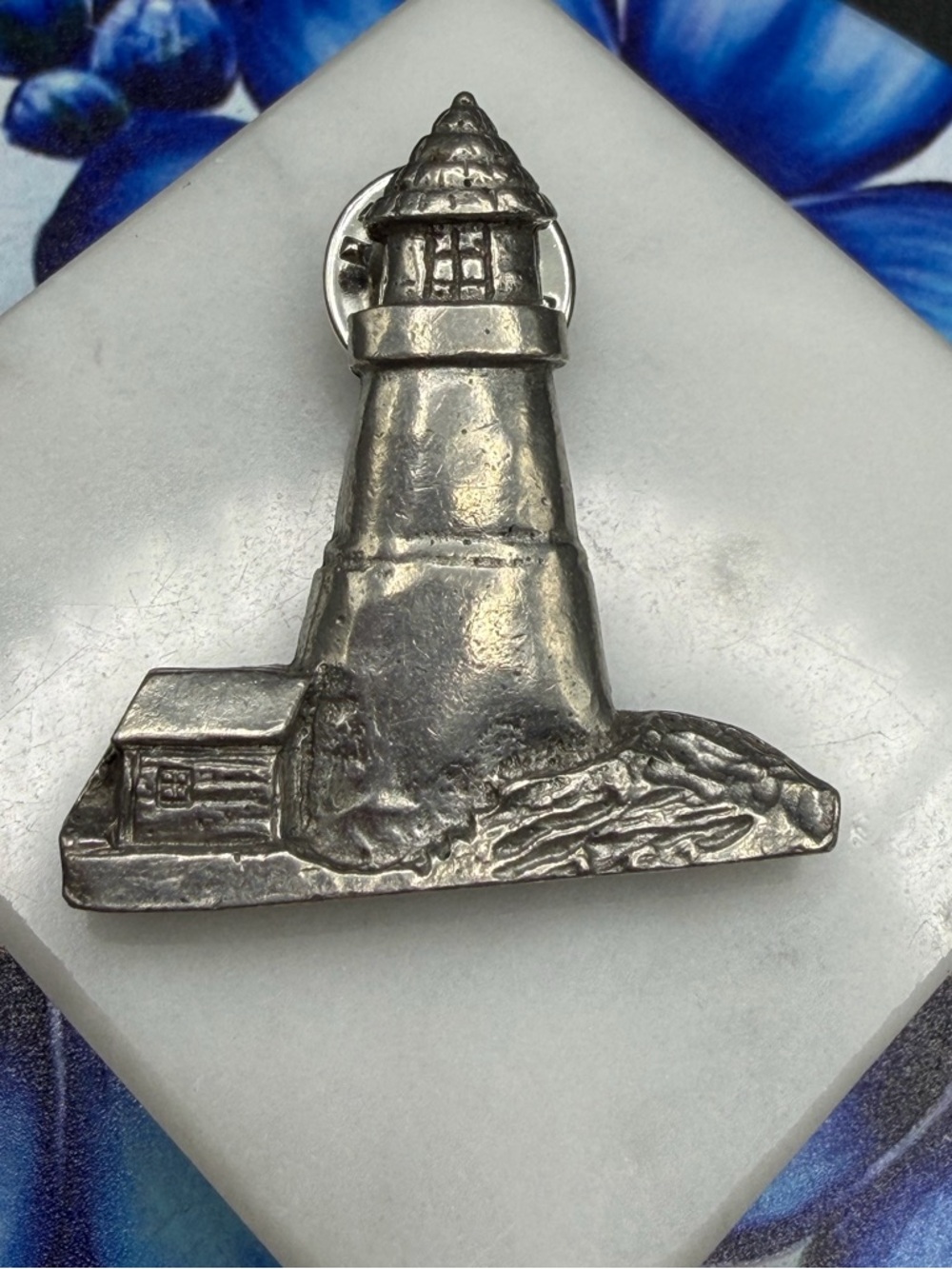 Vintage Lighthouse Pin 1996 Barker Genuine USA Pewter #E429